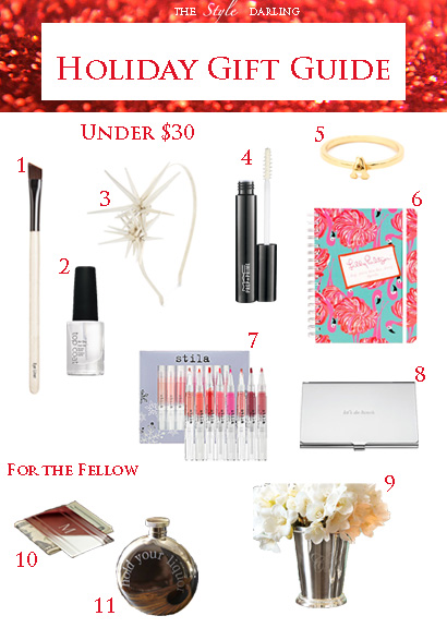 The Style Darling Holiday Gift Guide Under $30